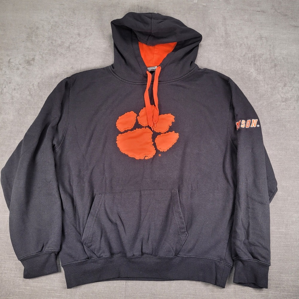 Stadium Athletics Hoodie Clemson Tigers Paw‎ Pullover Sweatshirt Large